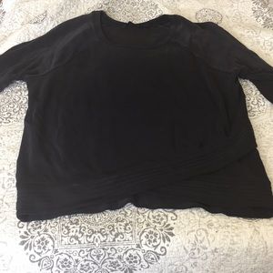 Athleta lightweight cropped sweatshirt
